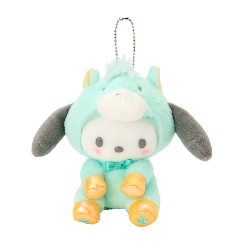 SANRIO | Pochacco Mascot Holder Bag Charm Plush Keychain 100×110×140mm (New Year Zodiac Year of Horse)