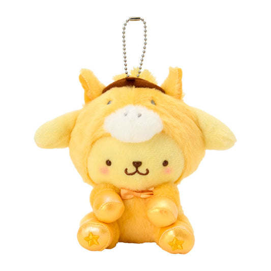 SANRIO | Pom pom purin Mascot Holder Bag Charm Plush Keychain 100×110×140mm (New Year Zodiac Year of Horse)