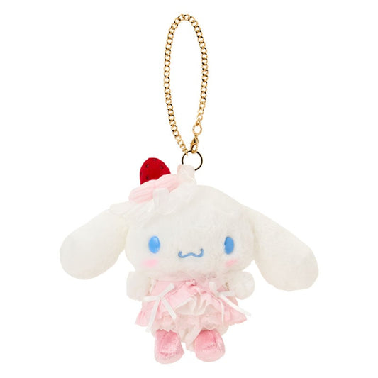 SANRIO | Cinnamoroll Mascot Holder Bag Charm Plush Keychain 165×70×130mm (Strawberry Shortcake)