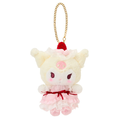 SANRIO | Kuromi Mascot Holder Bag Charm Plush Keychain 120×75×160mm (Strawberry Shortcake)