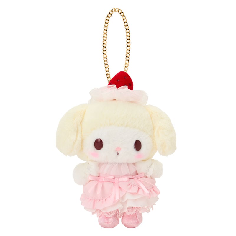 SANRIO | My Melody Mascot Holder Bag Charm Plush Keychain 120×75×165mm (Strawberry Shortcake)