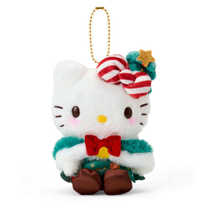 SANRIO | Hello Kitty Mascot Holder Bag Charm Plush Keychain 130×75×100mm (Christmas 2025)