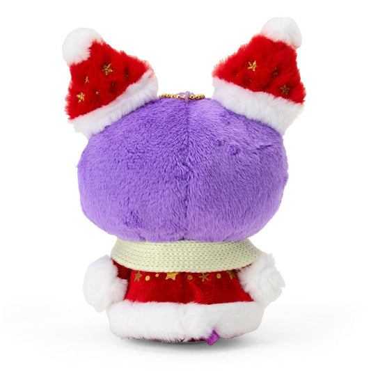 SANRIO | Kuromi Mascot Holder Bag Charm Plush Keychain 130×75×100mm (Christmas 2025)