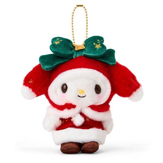 SANRIO | My Melody Mascot Holder Bag Charm Plush Keychain 130×75×100mm (Christmas 2025)