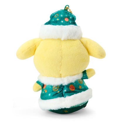 SANRIO | Pom Pom Purin Mascot Holder Bag Charm Plush Keychain 130×75×100mm (Christmas 2025)