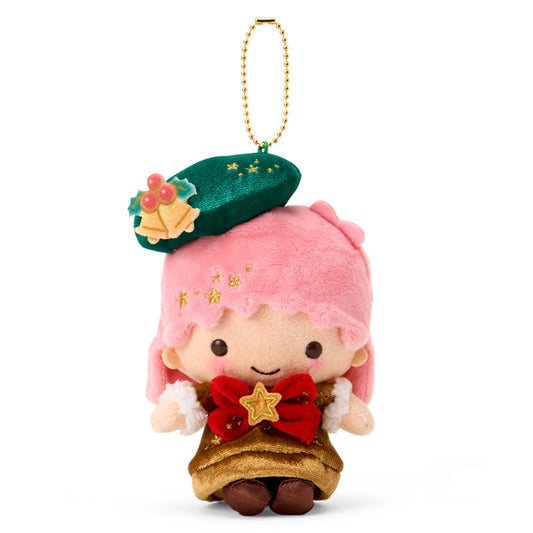 SANRIO | Little Twin Stars Lala Mascot Holder Bag Charm Plush Keychain 130×75×100mm (Christmas 2025)