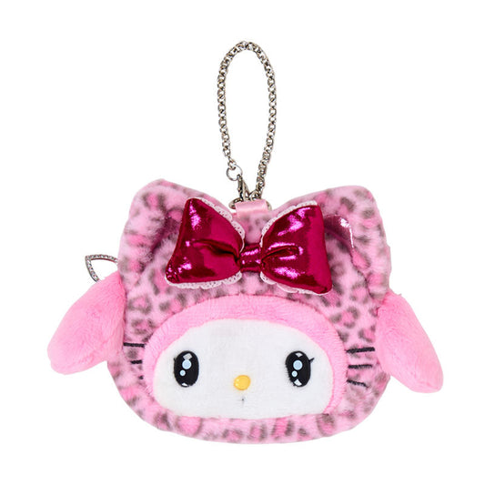 SANRIO | My Melody Face-shaped Pouch Bag Charm 130×20×110mm (Leopard Gal Cat)