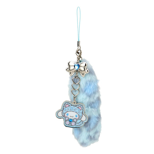 SANRIO | Cinnamoroll Dangling Tail Mascot Strap 40×40×130mm (Leopard Gal Cat)