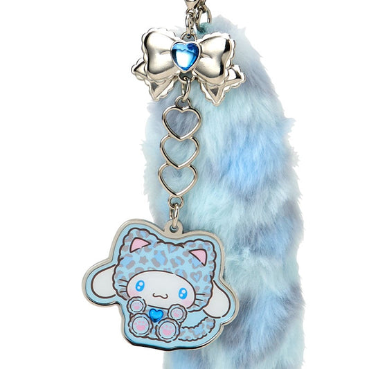 SANRIO | Cinnamoroll Dangling Tail Mascot Strap 40×40×130mm (Leopard Gal Cat)