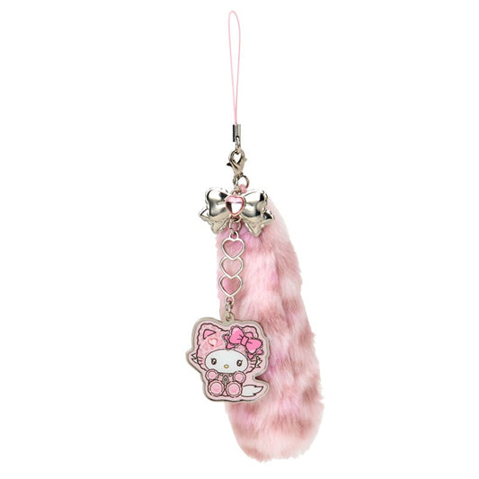 SANRIO | Charmmy Kitty Dangling Tail Mascot Strap 40×40×130mm (Leopard Gal Cat)