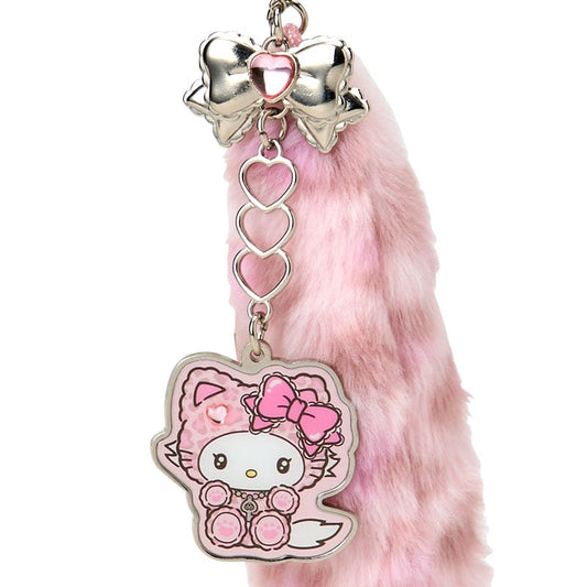 SANRIO | Charmmy Kitty Dangling Tail Mascot Strap 40×40×130mm (Leopard Gal Cat)