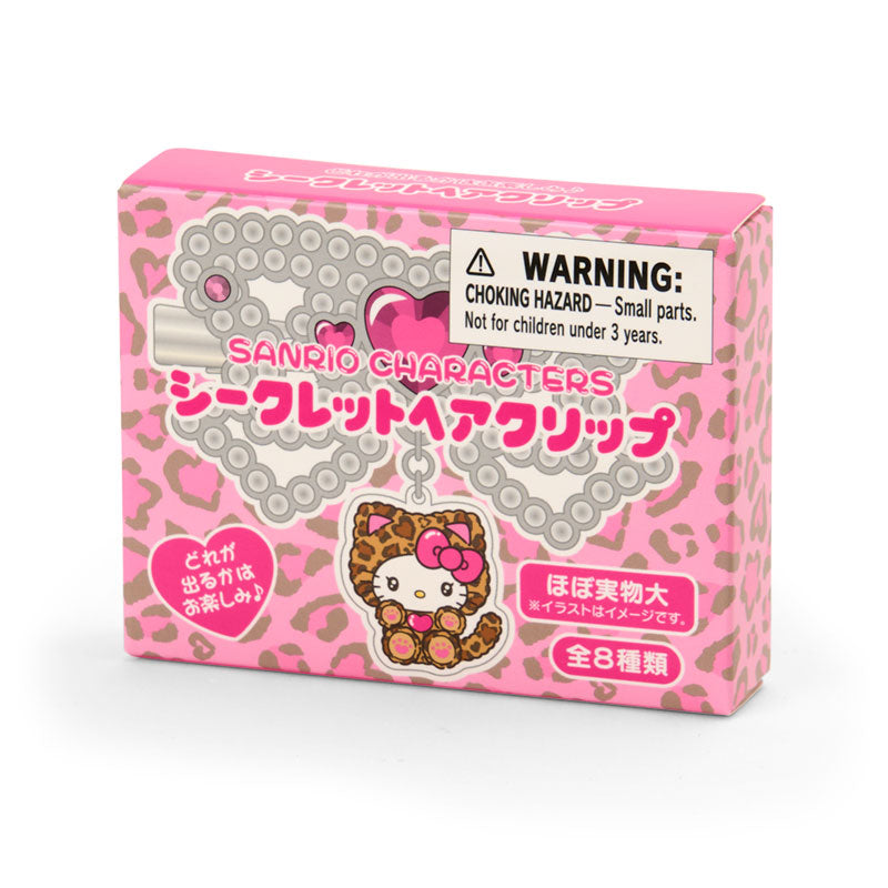 SANRIO | Secret Hair Clip Blind Box 75×20×40mm (Leopard Gal Cat)
