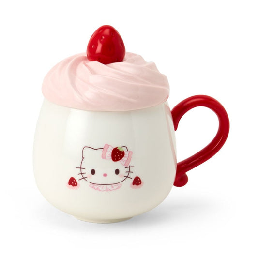 【Pre-order】SANRIO | Hello Kitty 3D Porcelain Mug 135×90×135mm (Strawberry Shortcake)