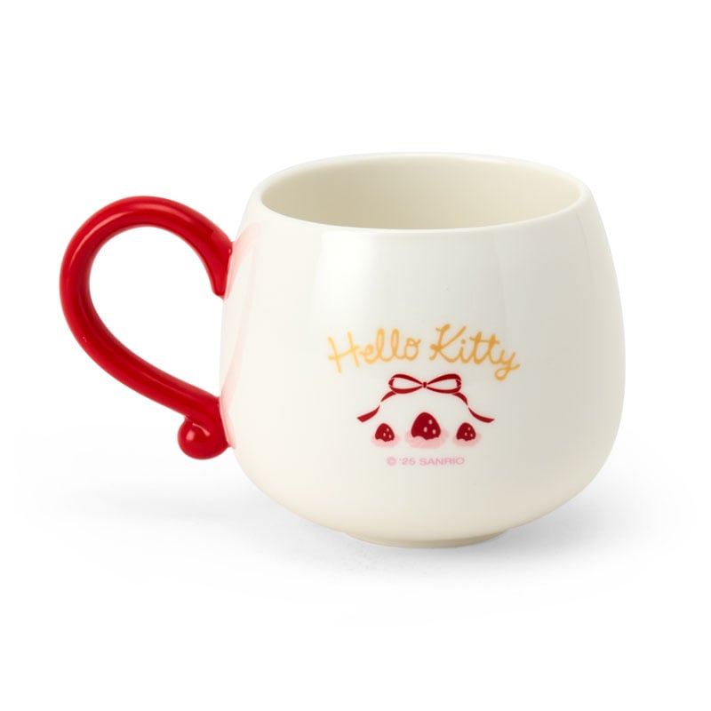 【Pre-order】SANRIO | Hello Kitty 3D Porcelain Mug 135×90×135mm (Strawberry Shortcake)