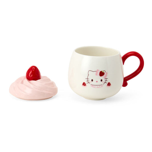【Pre-order】SANRIO | Hello Kitty 3D Porcelain Mug 135×90×135mm (Strawberry Shortcake)