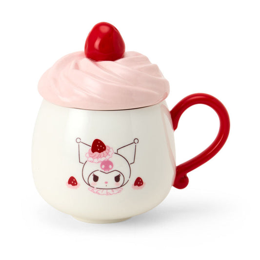 【Pre-order】SANRIO | Kuromi 3D Porcelain Mug 135×90×135mm (Strawberry Shortcake)