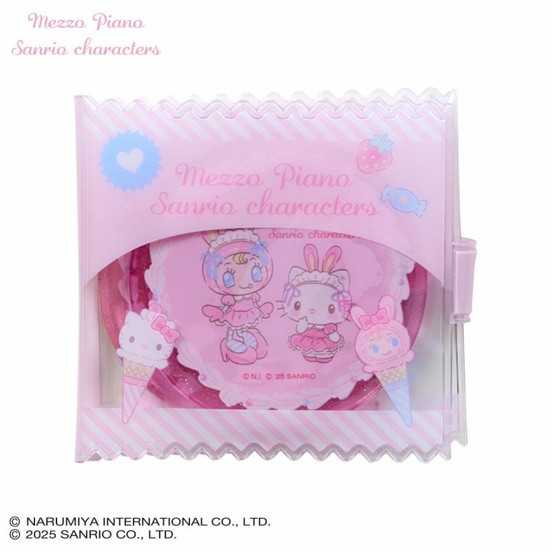 Sanrio × Mezzo Piano | Mirror And Comb Set With Case 90x10x85mm
