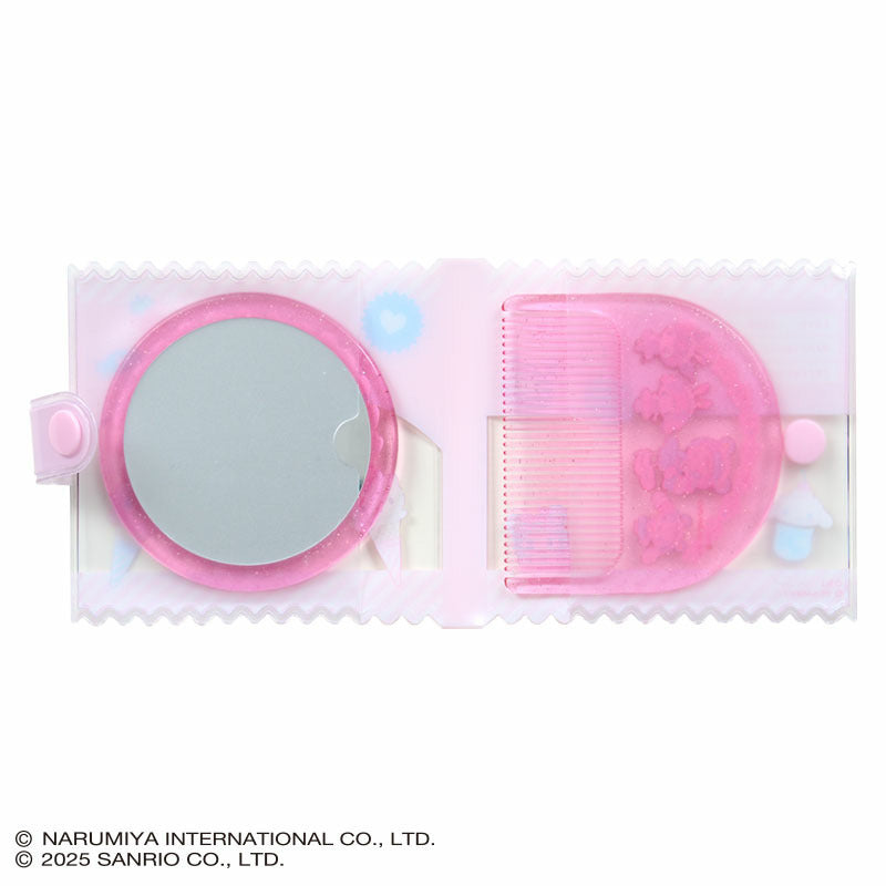 Sanrio × Mezzo Piano | Mirror And Comb Set With Case 90x10x85mm