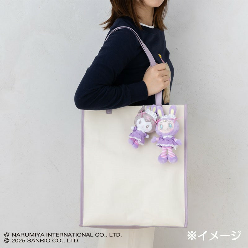 Sanrio × Mezzo Piano | My Melody & Berrie Mascot Holder Bag Charm Plush Keychain (Pink)
