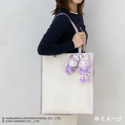 Sanrio × Mezzo Piano | My Melody & Berrie Mascot Holder Bag Charm Plush Keychain (Pink)