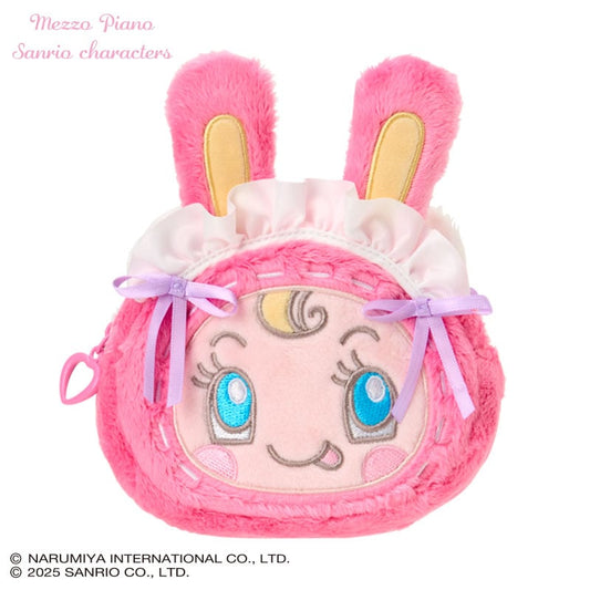 Sanrio × Mezzo Piano | Hello Kitty Reversible Face-shaped Pouch 130×50×100mm (Pink)