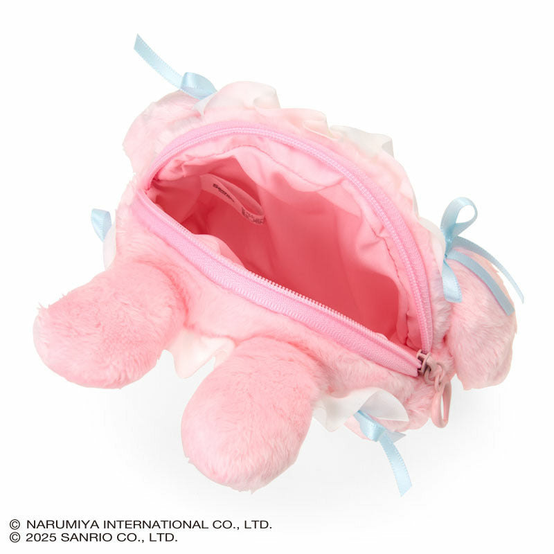 Sanrio × Mezzo Piano | My Melody Reversible Face-shaped Pouch 130×50×100mm (Pink)