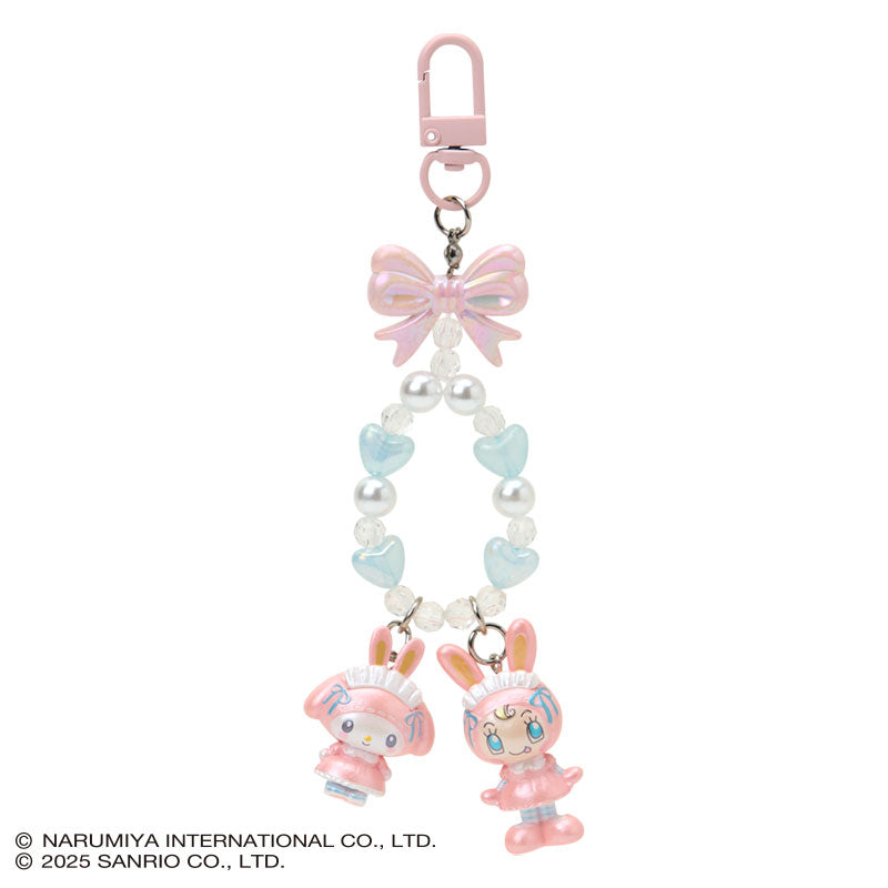 Sanrio × Mezzo Piano | My Melody Phone Holder Keychain with Key Ring Charm 20×15×40mm (Pink)