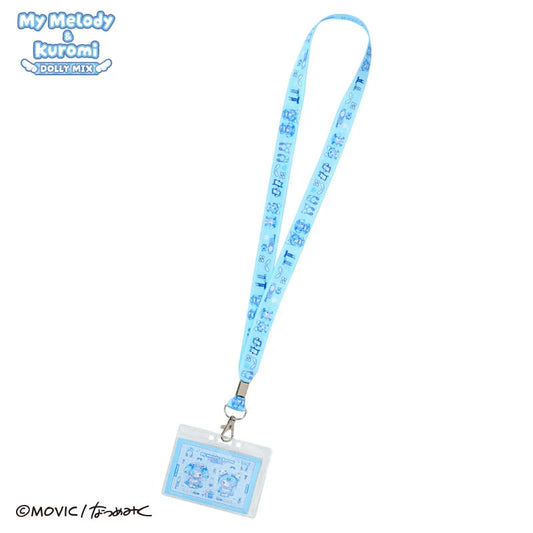 【Limit 1】SANRIO x MU DOLLY MIX | My Melody x Kuromi Blue Neck Strap 102×01×77mm (Card) & 900mm (Strap)