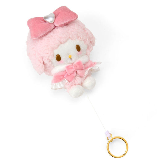 SANRIO | My Sweet Piano Plush Keychain with Reel Bag Charm 90×115x74mm (Pink)