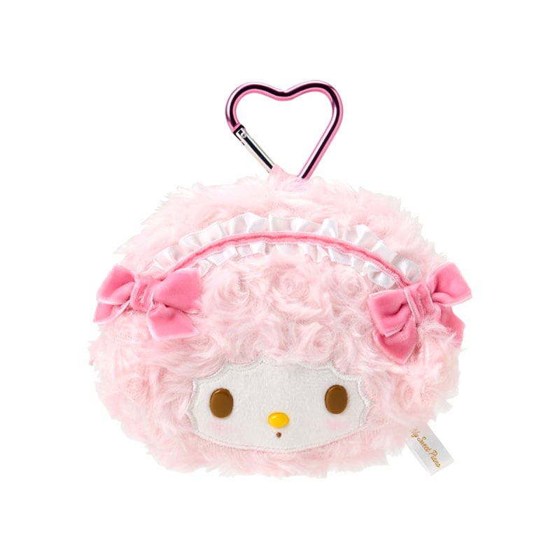 SANRIO | My Sweet Piano Plush Pouch Keychain with Carabiner 98x125x70mm (Pink)
