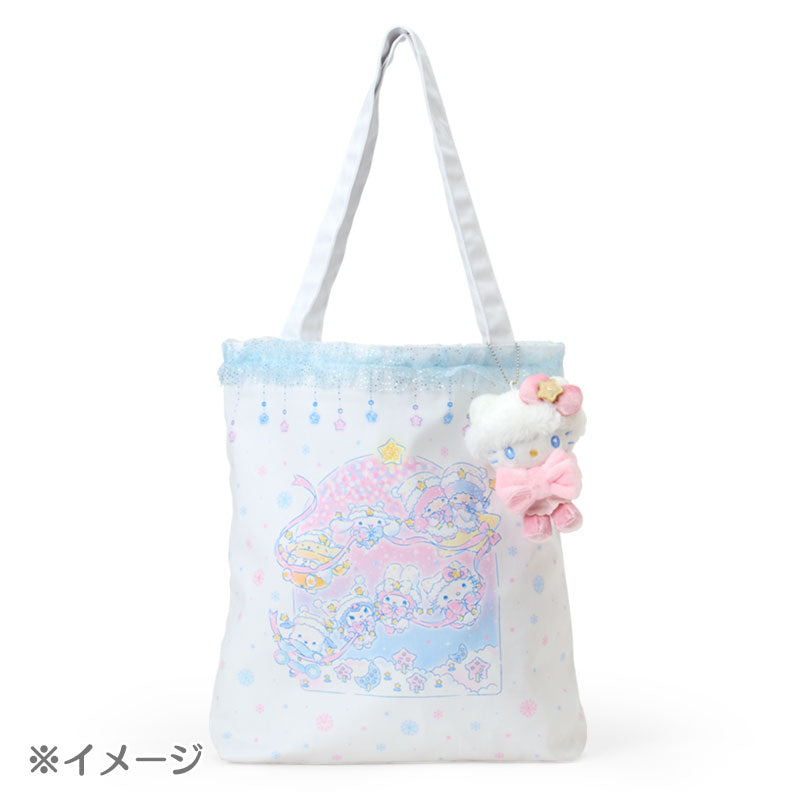 SANRIO | Hello Kitty Plush Mascot Keychain Bag Charm 95×75×140mm (Sparkling Winter)