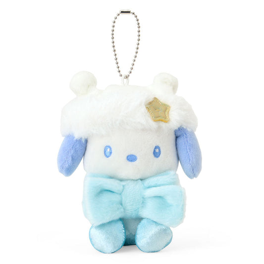 SANRIO | Pochacco Plush Mascot Keychain Bag Charm 110×0×130mm (Sparkling Winter)