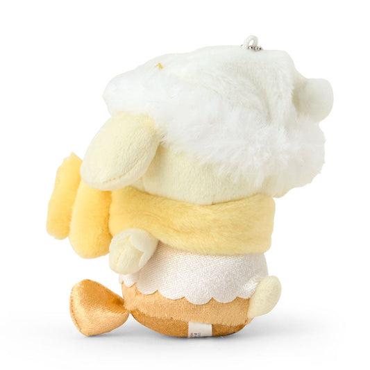 SANRIO | Pompompurin Pom Pom Purin Plush Mascot Keychain Bag Charm 107×90×130mm (Sparkling Winter)
