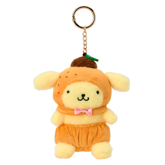 SANRIO | Pom Pom Purin Pompompurin Mascot Holder Bag Charm Keychain 100x75x140mm (Fruit Design)