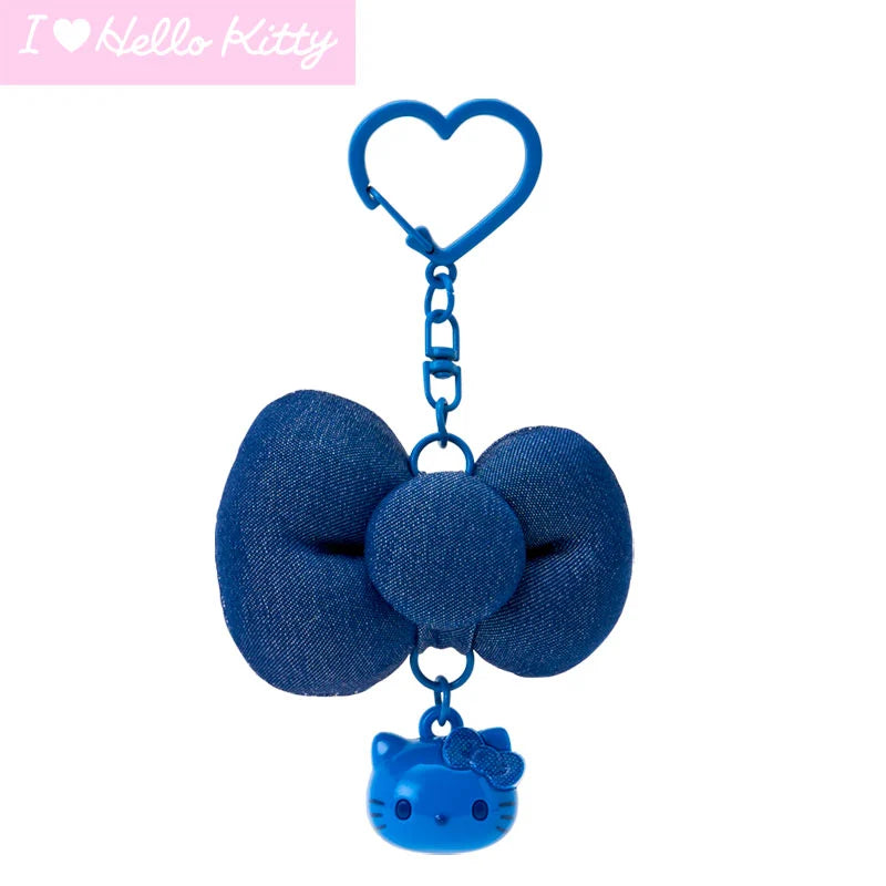 SANRIO | Hello Kitty Blue Swaying Ribbon Charm Keychain 65×30×45mm (I Love Hello Kitty)