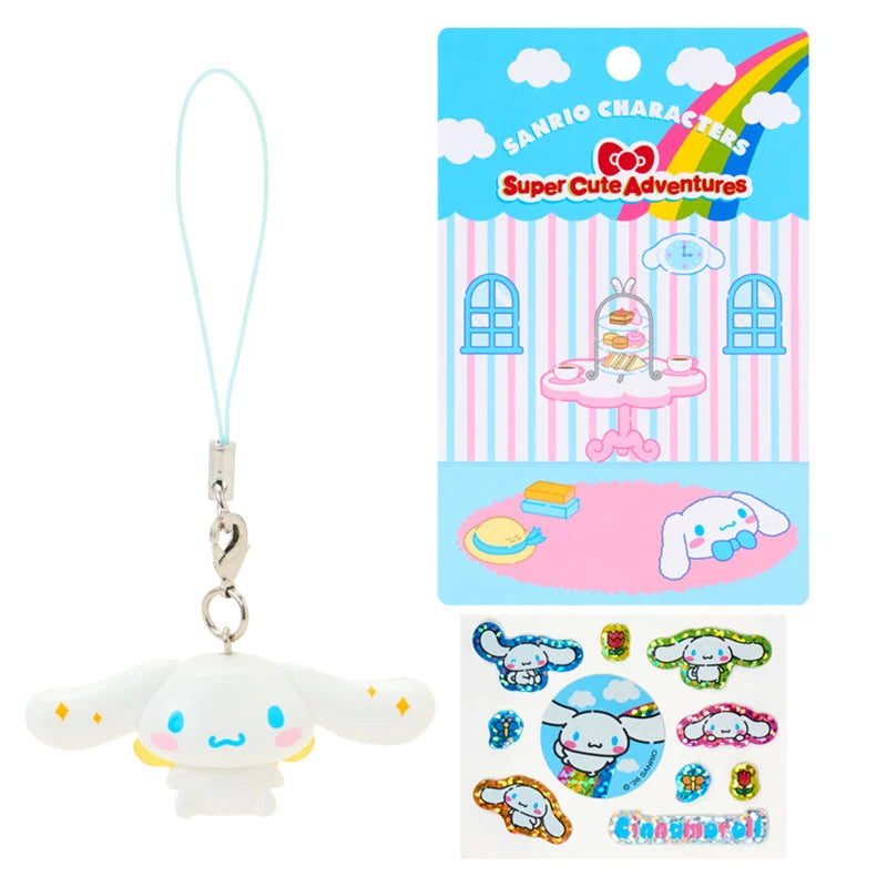 SANRIO | Cinnamoroll Strap And Sticker Set 106x90x37mm (Super Cute Adventures My Dream Smartphone)