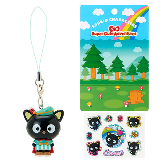 SANRIO | Chococat Strap And Sticker Set 106x90x37mm (Super Cute Adventures My Dream Smartphone)
