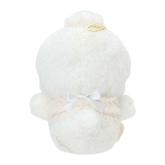 SANRIO | Pekkle Mascot Holder Bag Charm Plush Keychain 100×90×140mm (Nap on Fluffy White Cloud)