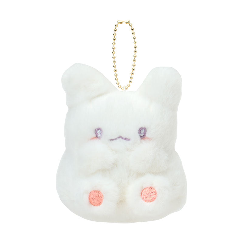 SANRIO | Hanamaruobake Mascot Holder Bag Charm Plush Keychain 90×100×110mm (Nap on Fluffy White Cloud)