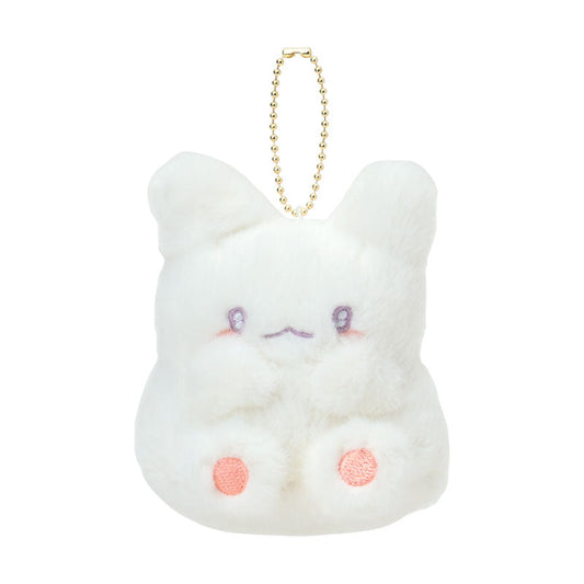 SANRIO | Hanamaruobake Mascot Holder Bag Charm Plush Keychain 90×100×110mm (Nap on Fluffy White Cloud)
