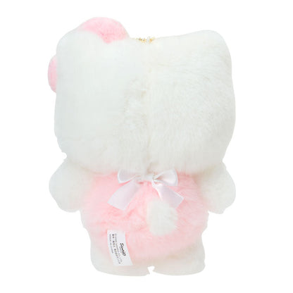 SANRIO | Hello Kitty Mascot Holder Bag Charm Plush Keychain 100×60×130mm (Nap on Fluffy White Cloud)