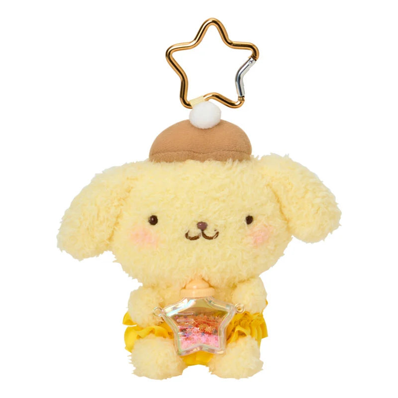 SANRIO | Pompompurin Pom Pom Purin Mascot Holder Bag Charm Keychain 95×70×125mm (Stardust Baby Bottle)