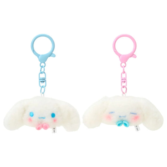 SANRIO | Cinnamoroll Plush Mascot Keychain Set of 2 50×25×55mm Each (Matching Smiley Faces)