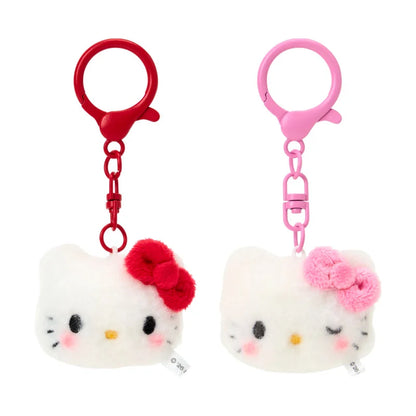 SANRIO | Hello Kitty Plush Mascot Keychain Set of 2 50×25×55mm Each (Matching Smiley Faces)
