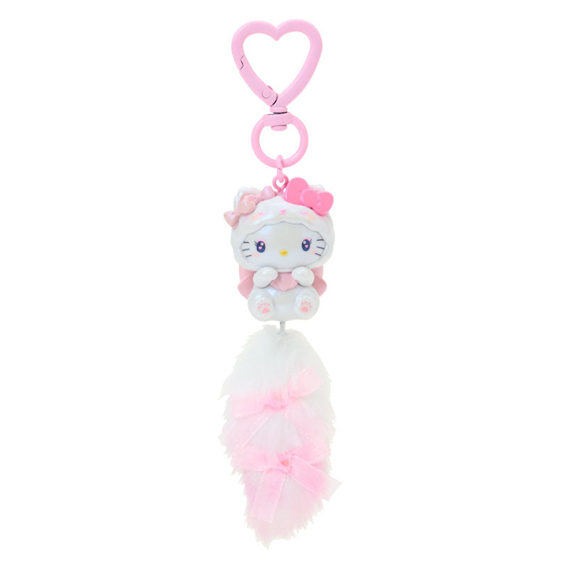 SANRIO | Hello Kitty Dangling Tail Mascot Strap Keychain 35×25×105mm (Milky Kitten)