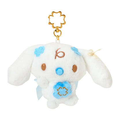 SANRIO | Cinnamoroll Milk Plush Mascot Holder Keychain Bag Charm 150×60×100mm (Light Blue Clover)