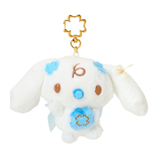SANRIO | Cinnamoroll Milk Plush Mascot Holder Keychain Bag Charm 150×60×100mm (Light Blue Clover)
