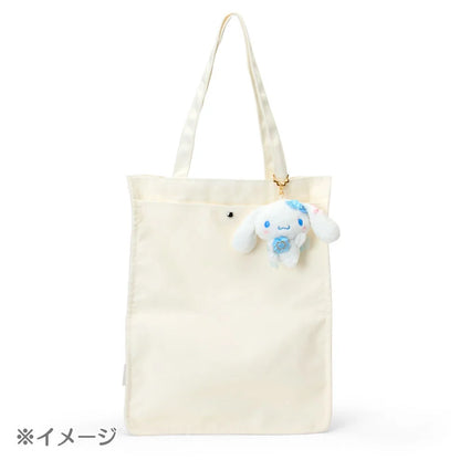 SANRIO | Cinnamoroll Plush Mascot Holder Keychain Bag Charm 150×60×115mm (Light Blue Clover)