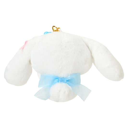 SANRIO | Cinnamoroll Plush Mascot Holder Keychain Bag Charm 150×60×115mm (Light Blue Clover)