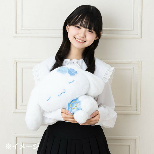 SANRIO | Cinnamoroll Hugging Plush Doll Plush Toy 400×210×260mm (Light Blue Clover)